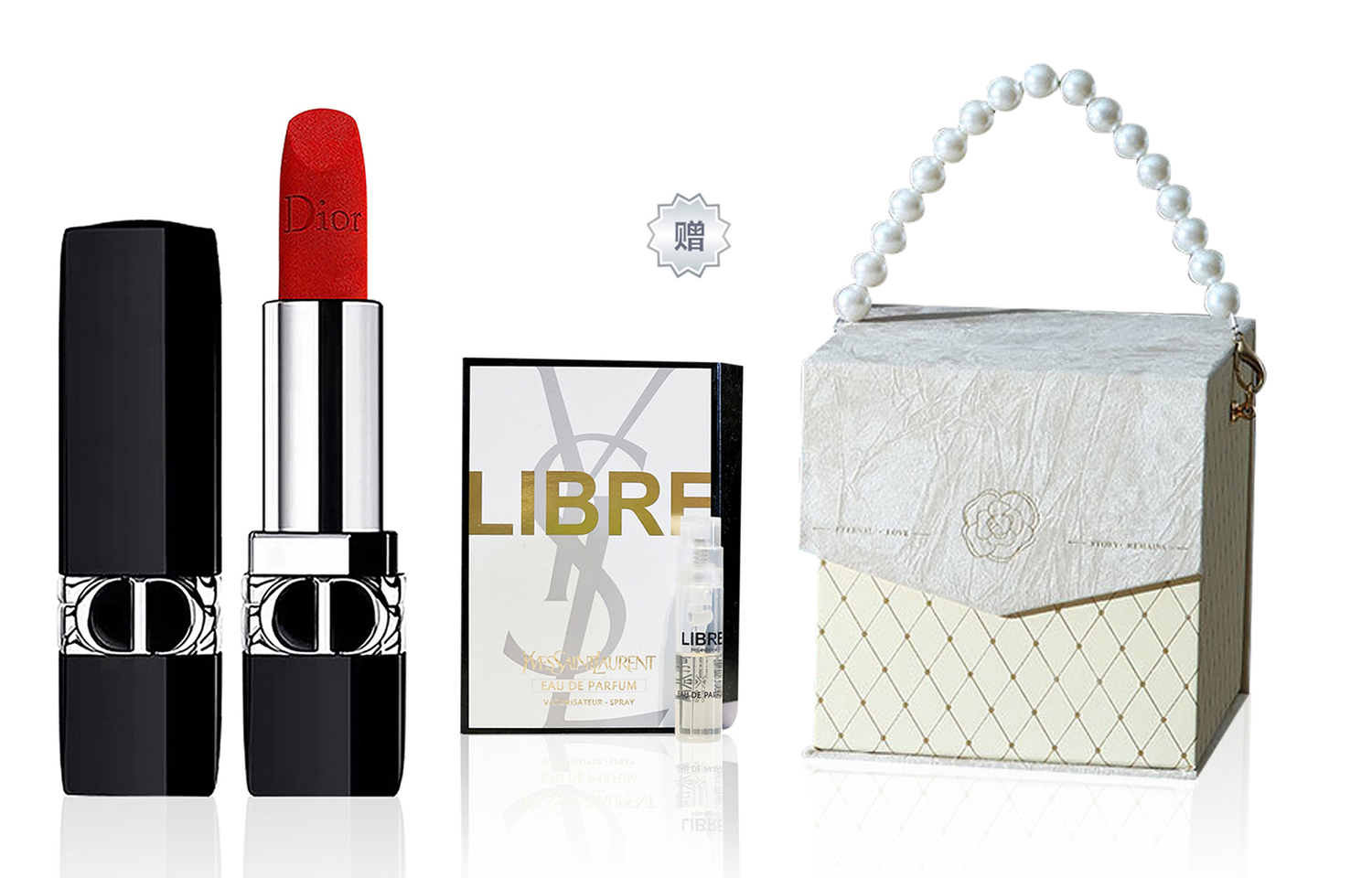 DIOR Винтажный набор для макияжа chanel inspired box легко растушевывается велюр натуральный стойкий матовый финиш — фото 2