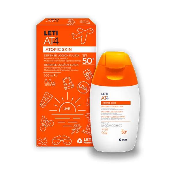 

Солнцезащитный лосьон-флюид SPF 50+ AT4 Atopic Skin Leti, 100 ml