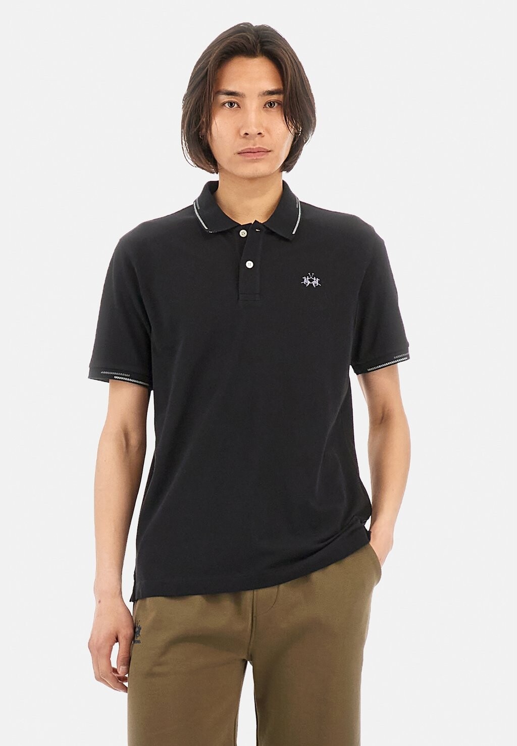 

Рубашка поло SHORT SLEEVE La Martina, черный