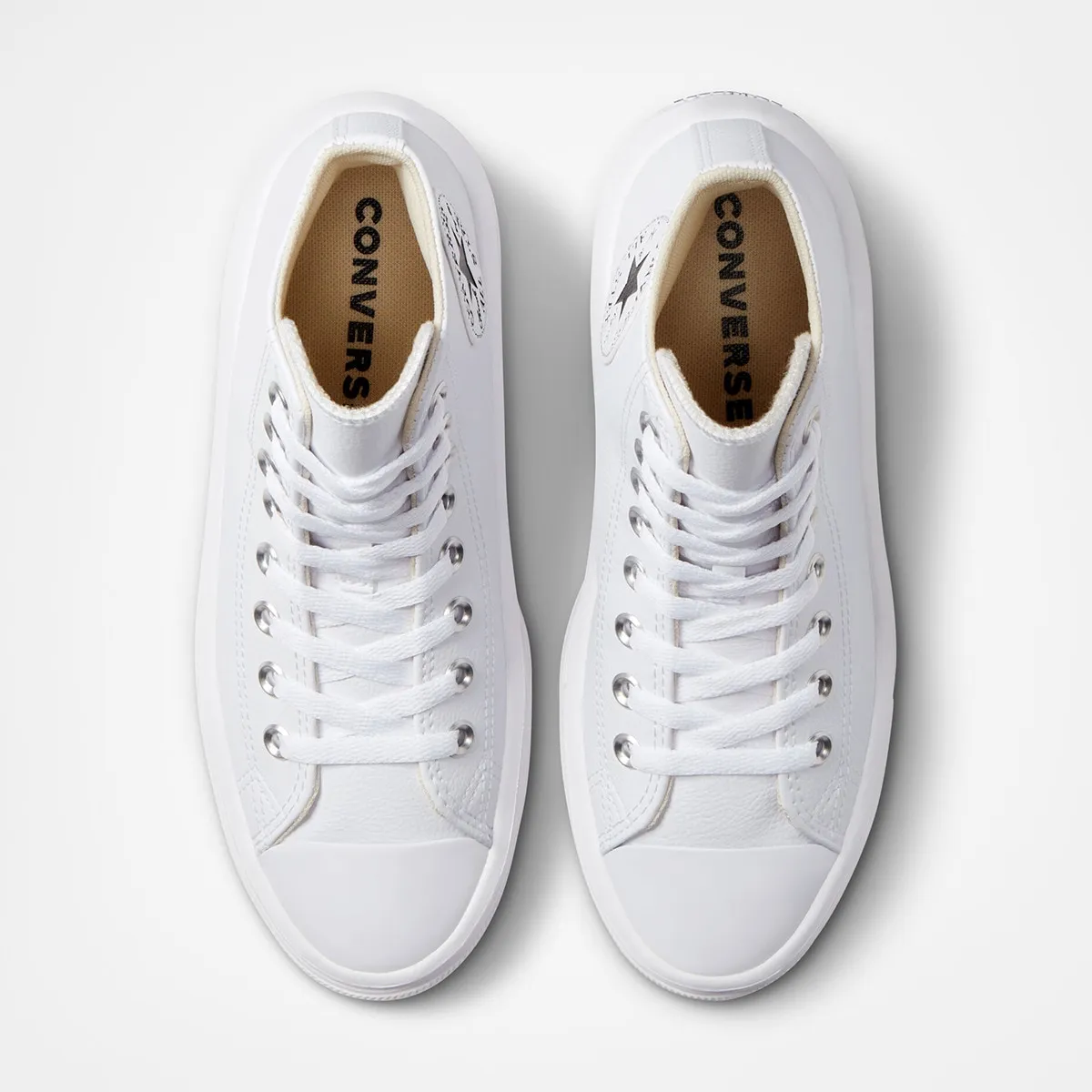 Женские кэжуал кеды Chuck Taylor All Star коллекции Move Leather Converse, белый — фото 3