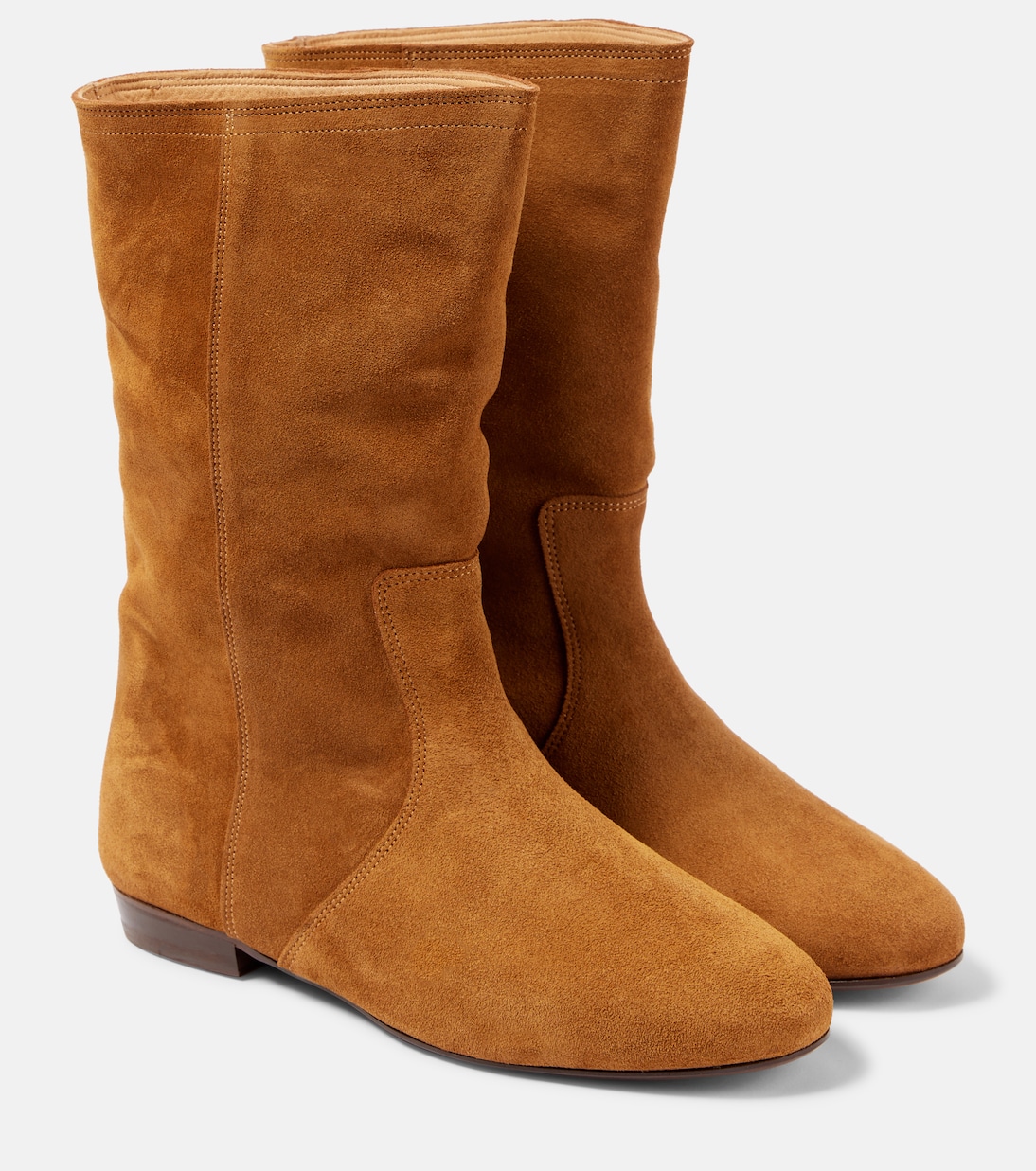 Замшевые ботильоны Stefa Isabel Marant, Cognac