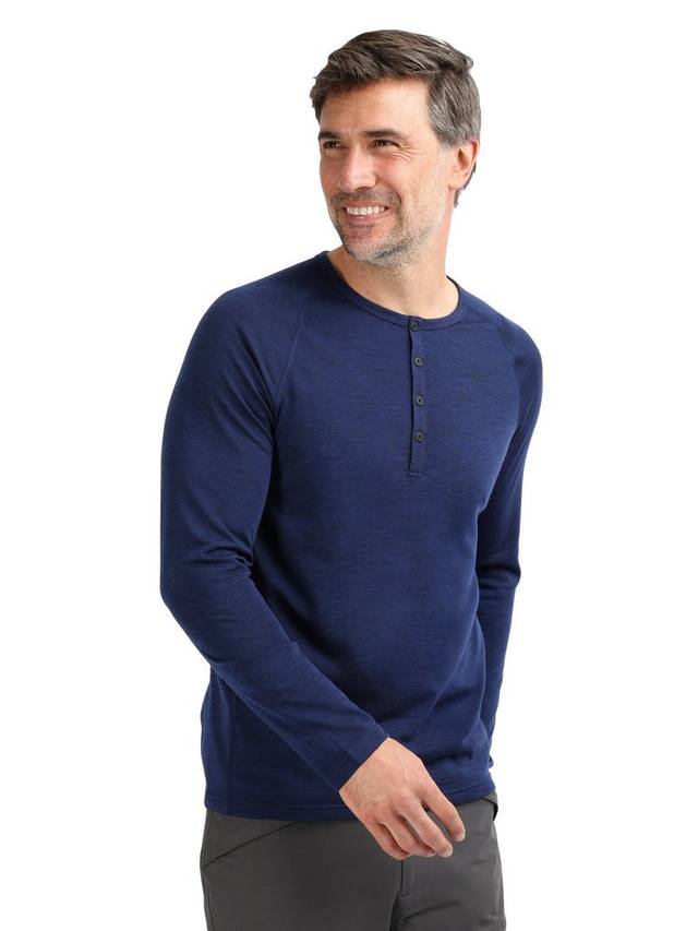 

Мужская футболка поло с длинным рукавом Merino Union 150 Rohan, Blue Marl