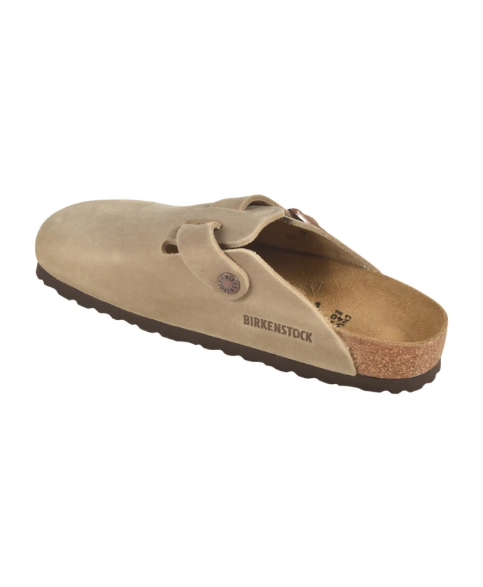 Бостонские сандалии из промасленной кожи Birkenstock, бежевый — фото 3