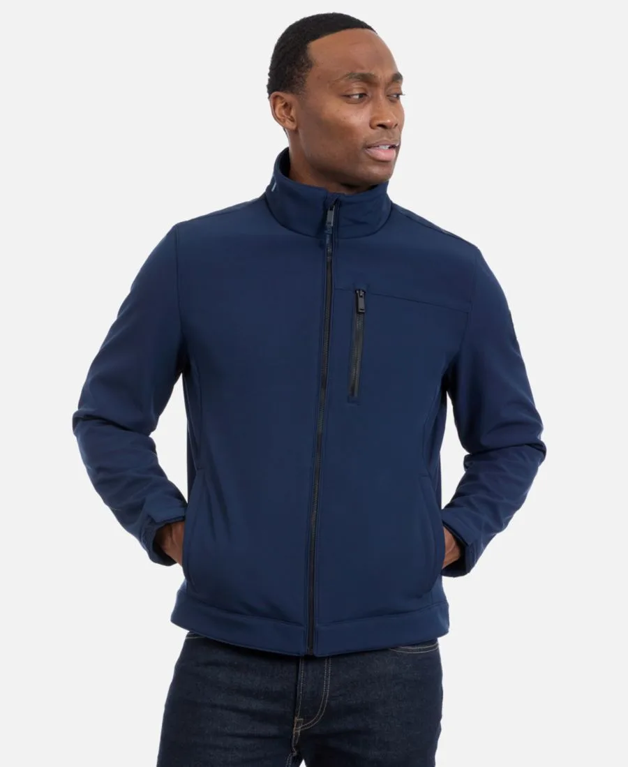 Мужская водоотталкивающая куртка из софтшелла Calvin Klein, темно-sapphire — фото 2
