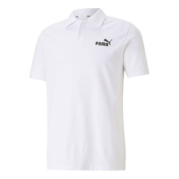 

Рубашка поло essentials polo shirt 'white' Puma, белый