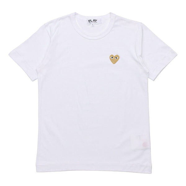 

Футболка gold heart logo tee 'white' Comme Des Garcons Play, белый