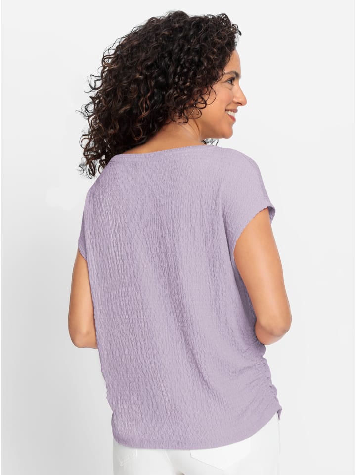 

Рубашка с круглым вырезом сиреневого цвета WITT WEIDEN