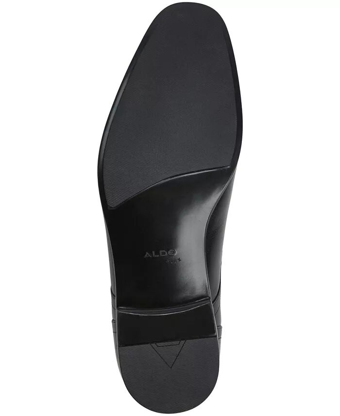 Мужские кожаные туфли-дерби Luigi на шнуровке ALDO, черный — фото 3