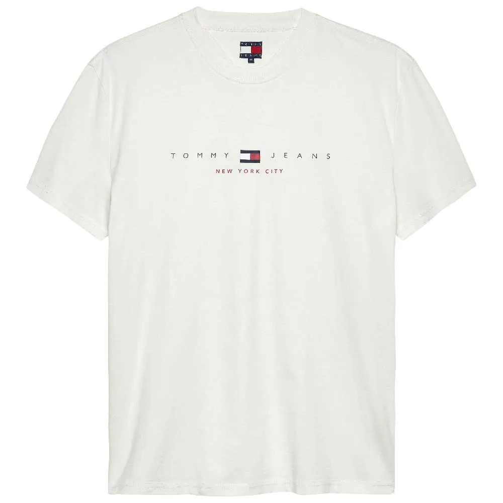 

Футболка с коротким рукавом Tommy Jeans Flag Linear Regular Fit, бежевый