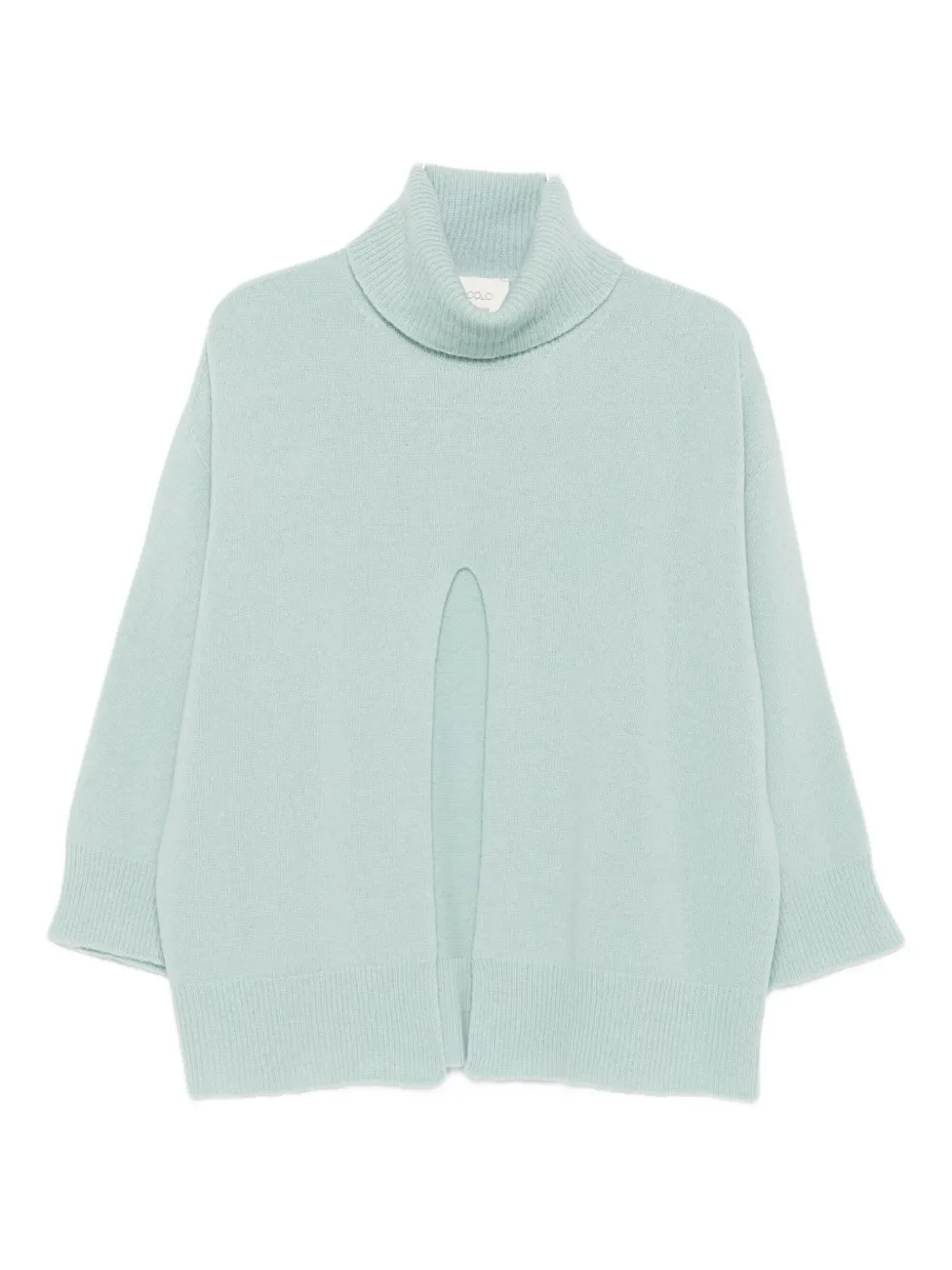 

Свитер с высоким воротником и разрезом спереди Vicolo, синий