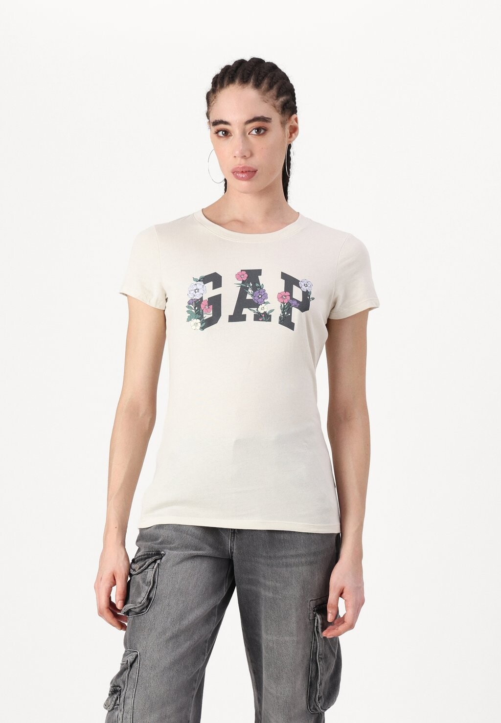 

Футболка с принтом TEE GAP, бежевый