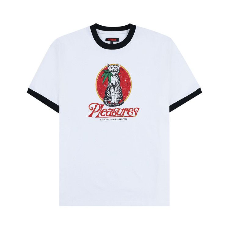 

Топ Pleasures Cat Heavyweight Ringer, White