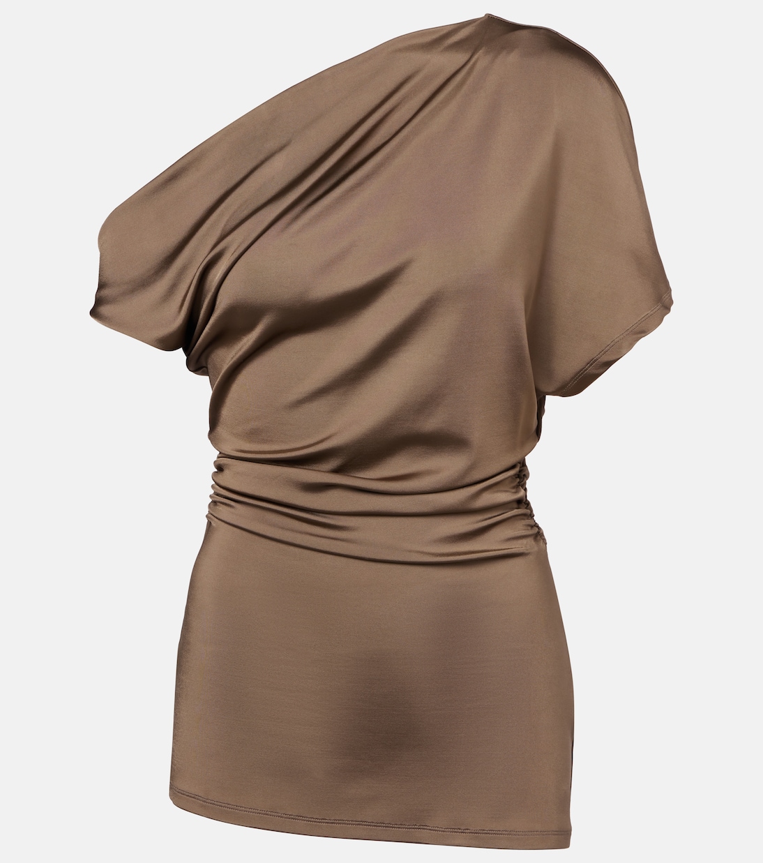 

Эдель топ из джерси с драпировкой и сборками Tove, Natural Brown