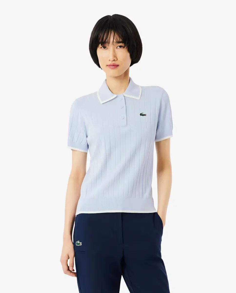 Гольф Lacoste, светло-голубой