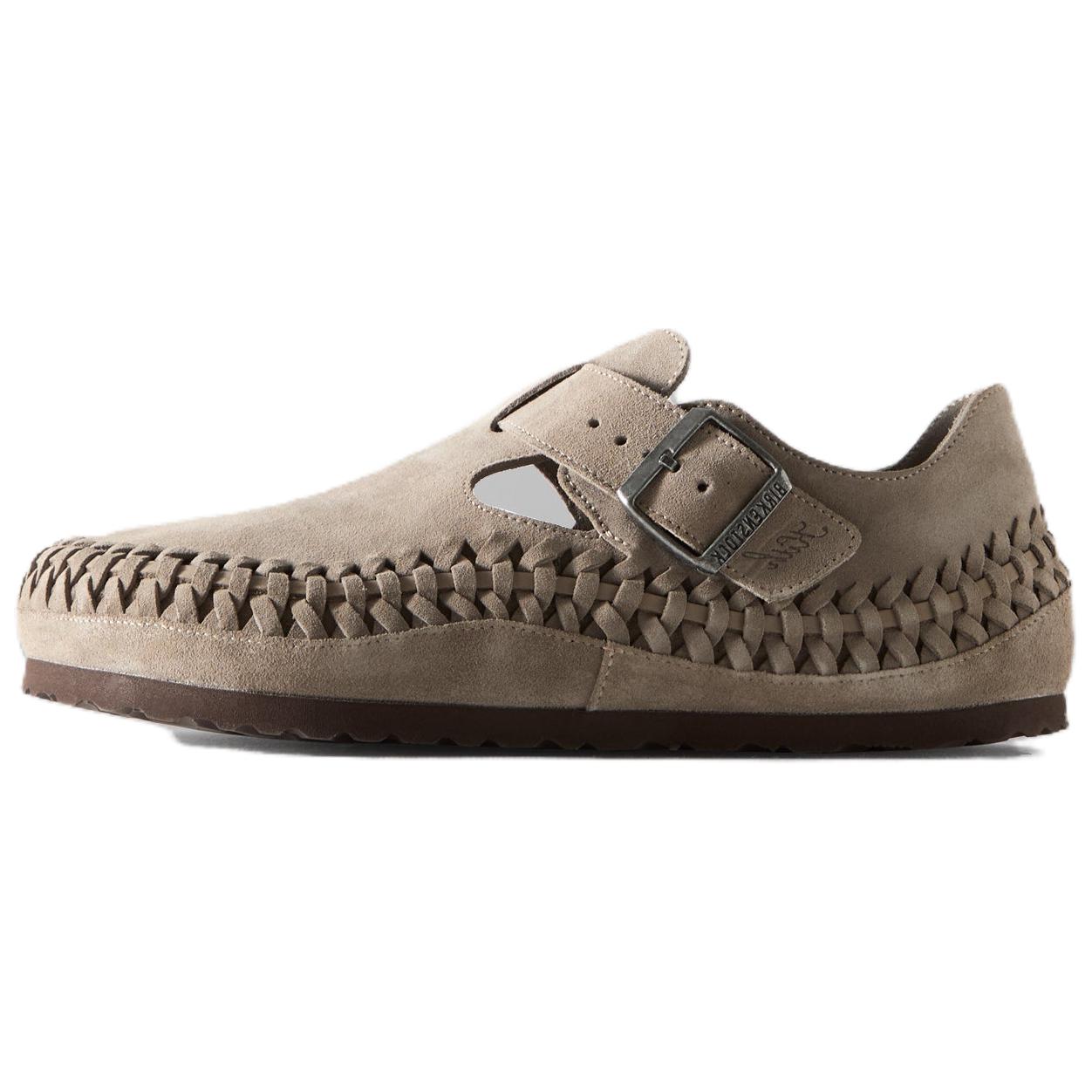 Birkenstock Низкие повседневные туфли KITH x London с плетением, бежевые, унисекс