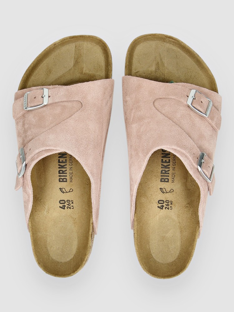 Сандалии Birkenstock Zürich Suede Leather Sandalen, pink clay — фото 4
