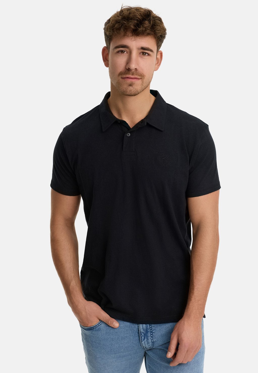 

Рубашка поло INDICODE JEANS, черный