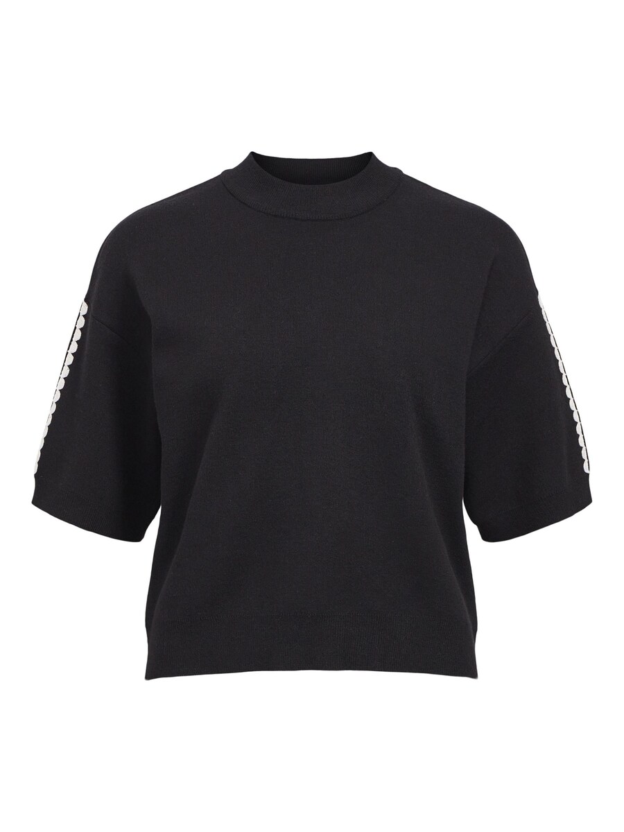 

Тонкий вязаный свитер OBJECT Sweater, черный