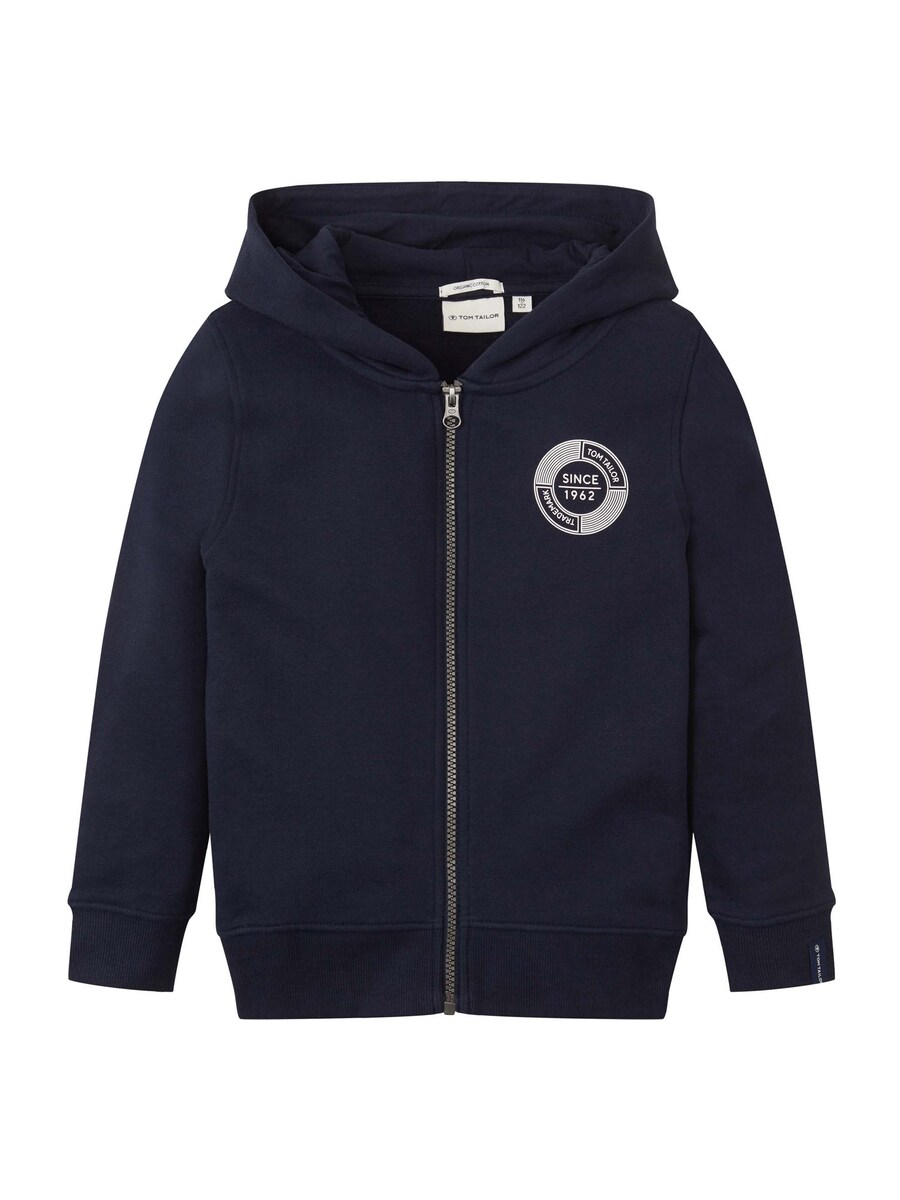 

Худи TOM TAILOR Zip-Up Hoodie, темно-синий