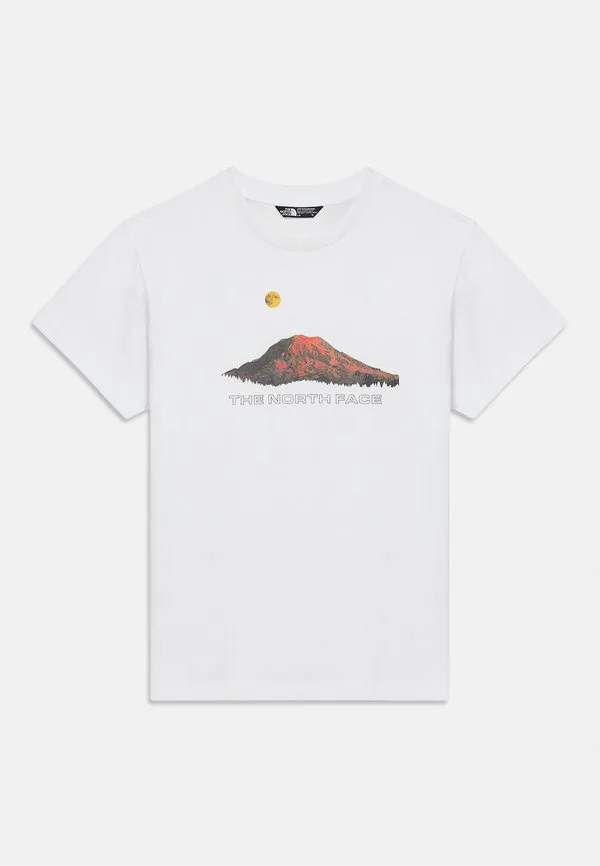 Футболка с коротким рукавом и принтом "горная ночь" The North Face, White