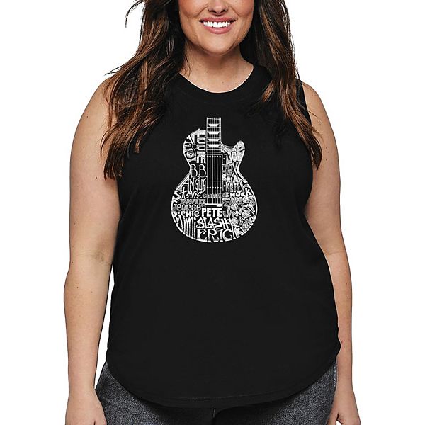 

Женская футболка plus size с принтом - rock guitar head La Pop Art, Black, Черный, Женская футболка plus size с принтом - rock guitar head La Pop Art, Black