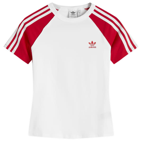 

Узкая футболка с тремя полосками Adidas, мультиколор