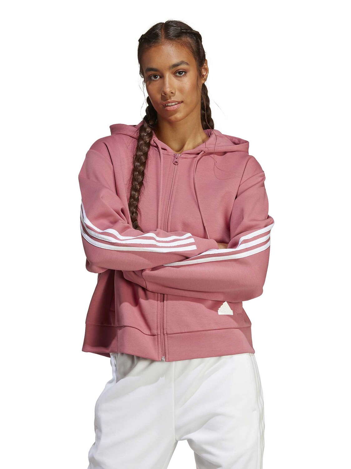 

Толстовка Adidas Sportswear Future Icons 3-Stripes, розовый