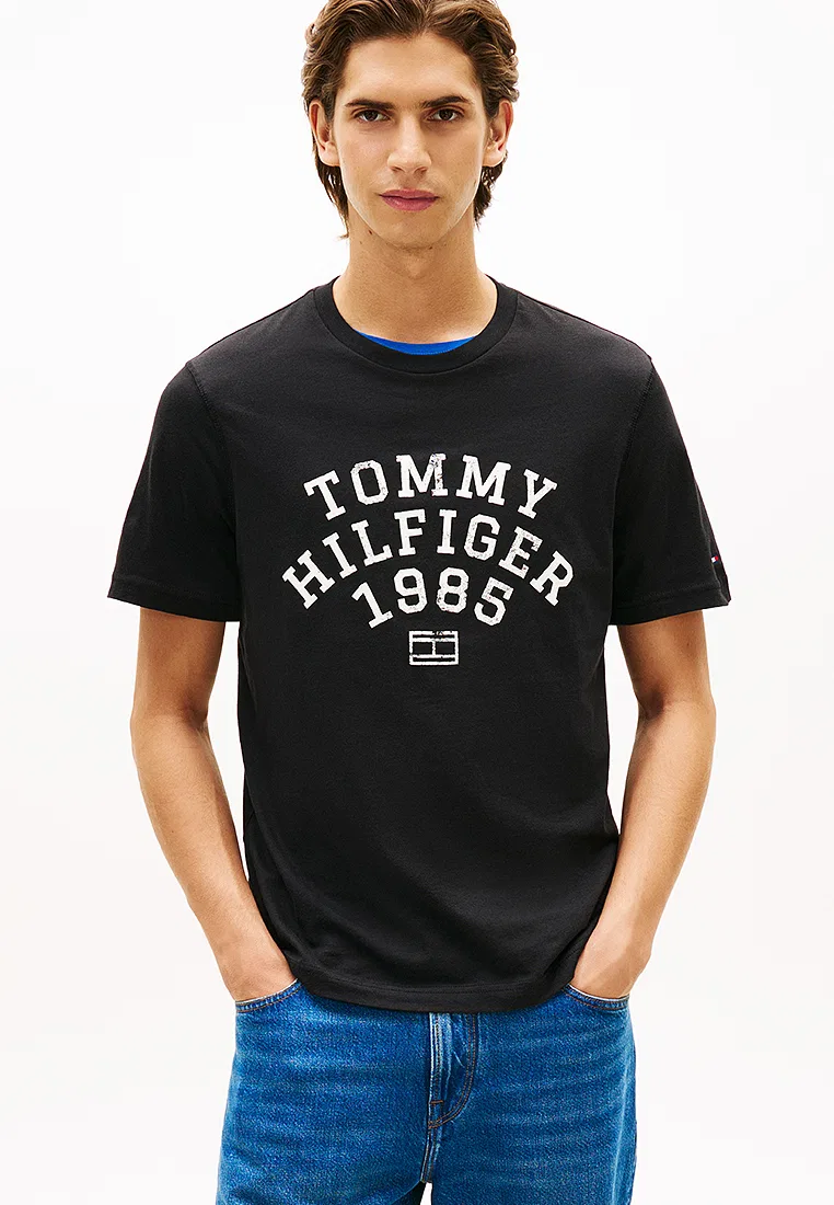 Футболка с коротким рукавом, Arch Tee, Tommy Hilfiger, черный
