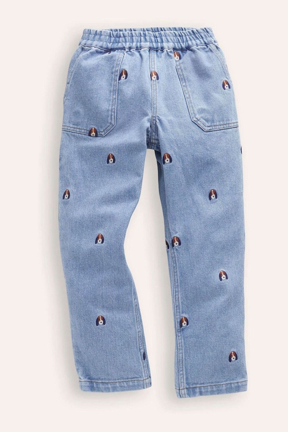 

Джинсы с вышивкой Pull On Boden, синий