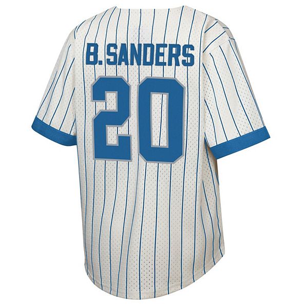 Бейсбольная футболка Barry Sanders Detroit Lions Mitchell & Ness — фото 4