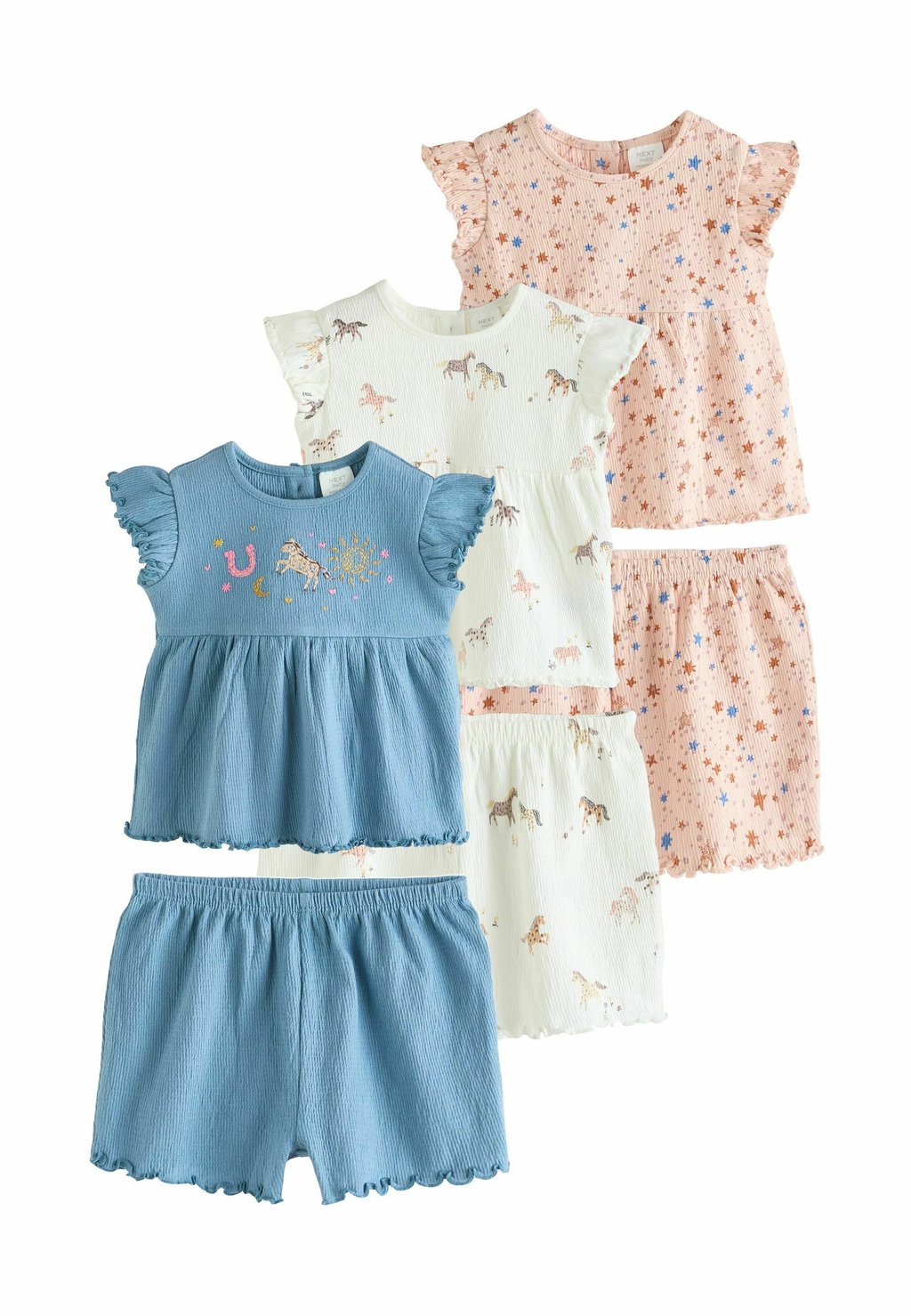 

Шорты REGULAR FIT FRILL SET 6 PIECE Next, фуксия