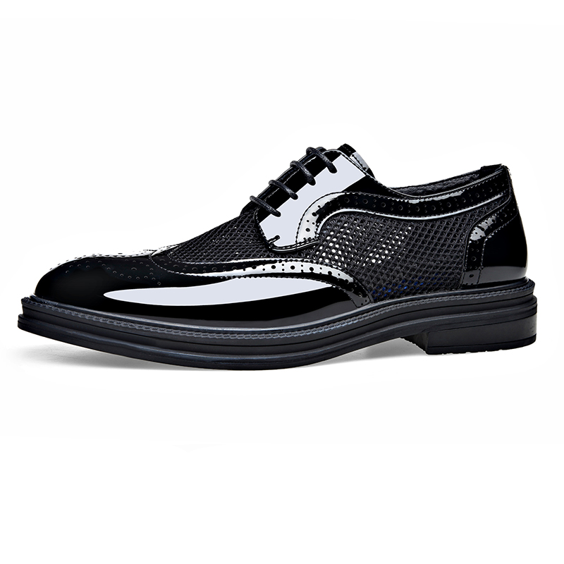 

XIAOTOULANG Мужские классические туфли низкие бело-черные черные, цвет Black