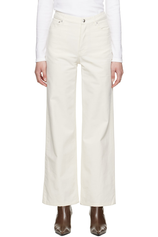 

Джинсы Elisabeth A.P.C., цвет off-white