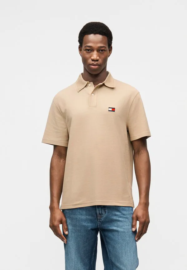 Классическая рубашка поло с трикотажным воротником Tommy Hilfiger, Sandalwood