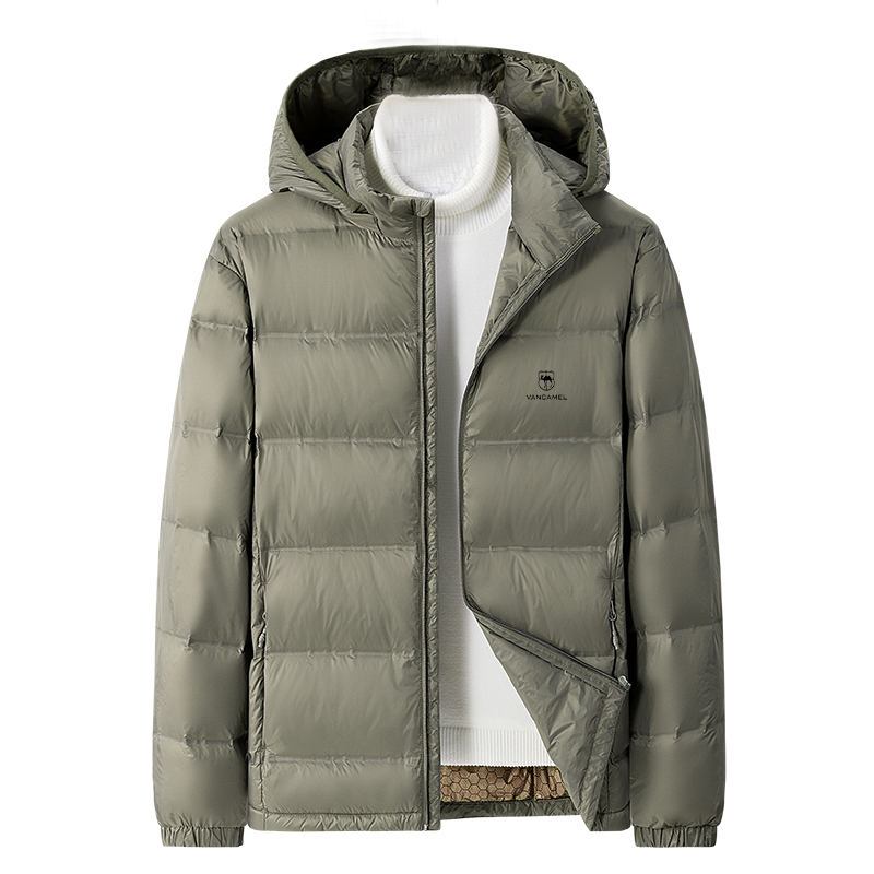 

Пуховик Unisex Stand Collar Moderate VanCamel, хаки