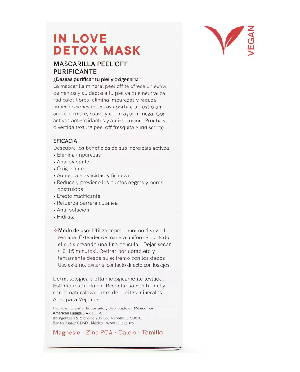 Маска для лица Lullage — Минеральная очищающая peel-off In Love Detox Mask — фото 3
