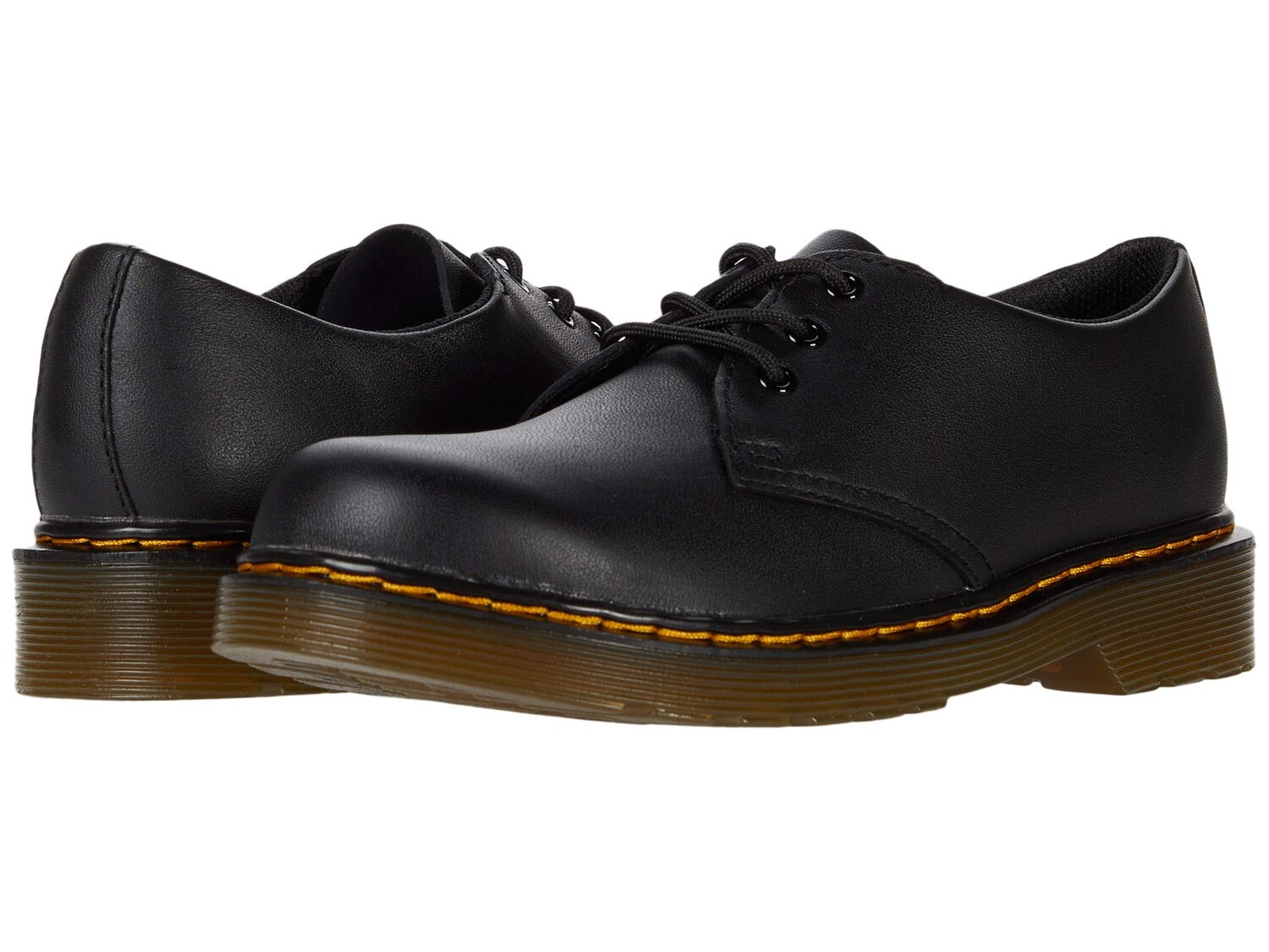 Оксфорды Dr. Martens 1461 Mono для детей, натуральная кожа, черный