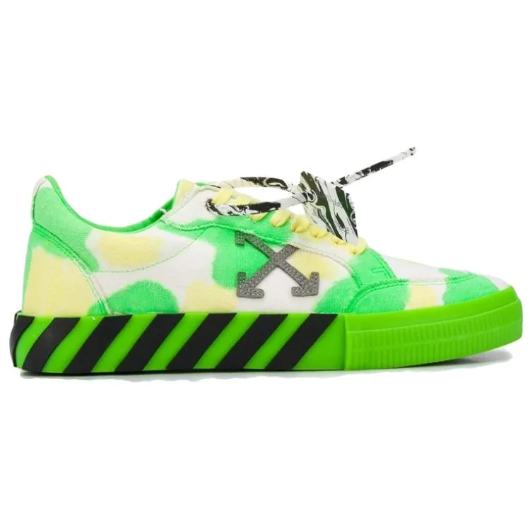 OFF-WHITE Vulc Low 'Tie-Dye - Green Yellow' — фото 3