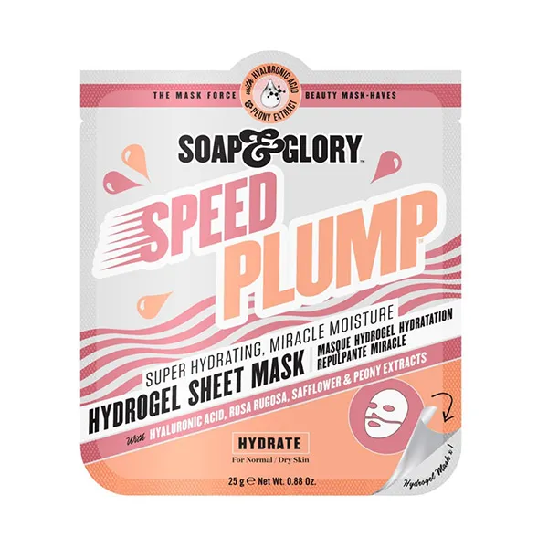 

Увлажняющая гидрогелевая маска Speed Plump Soap & Glory, 1 UD