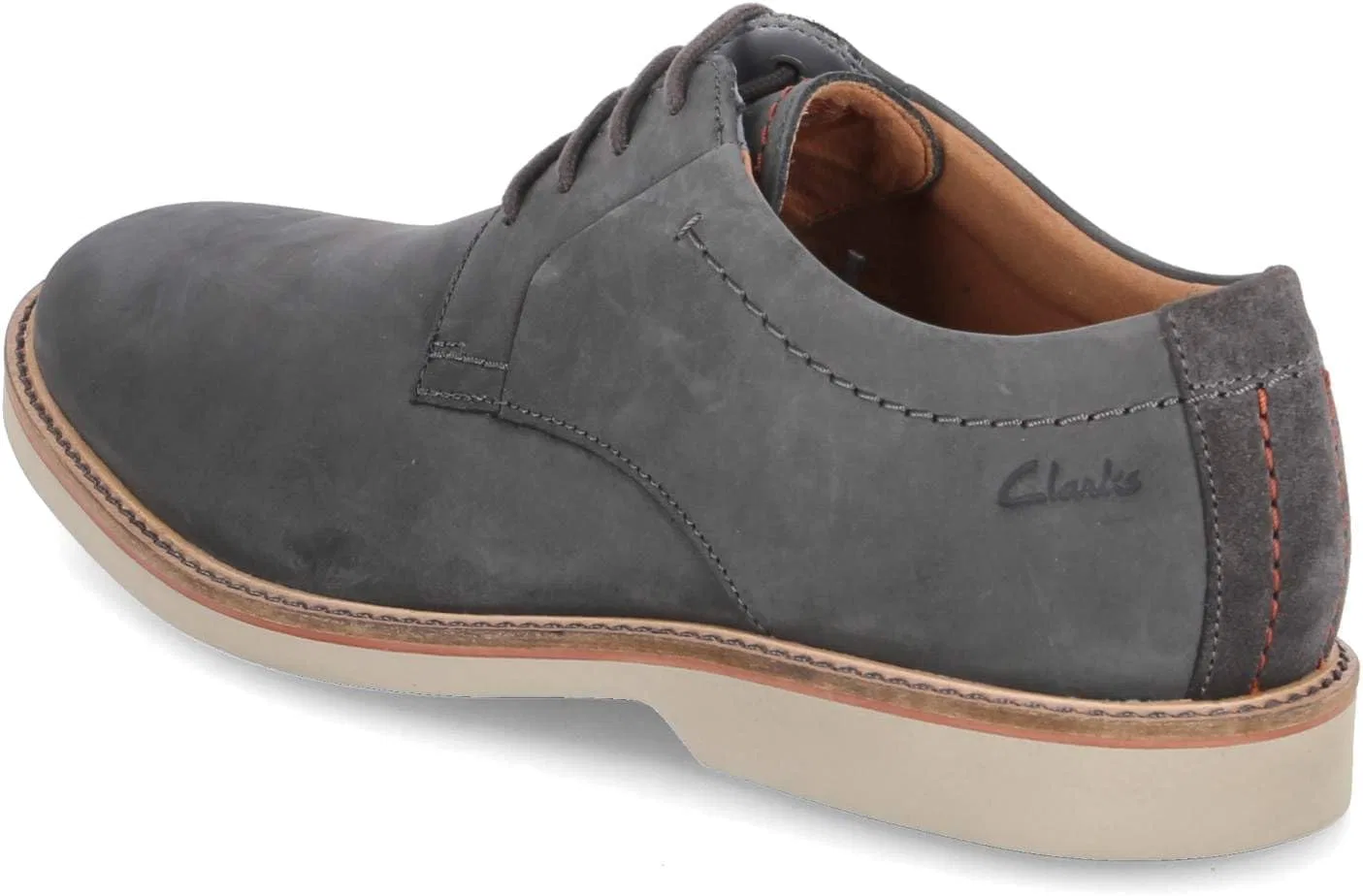 Мужские туфли Clarks Atticus Pointe, Dark Grey Nubuck — фото 3
