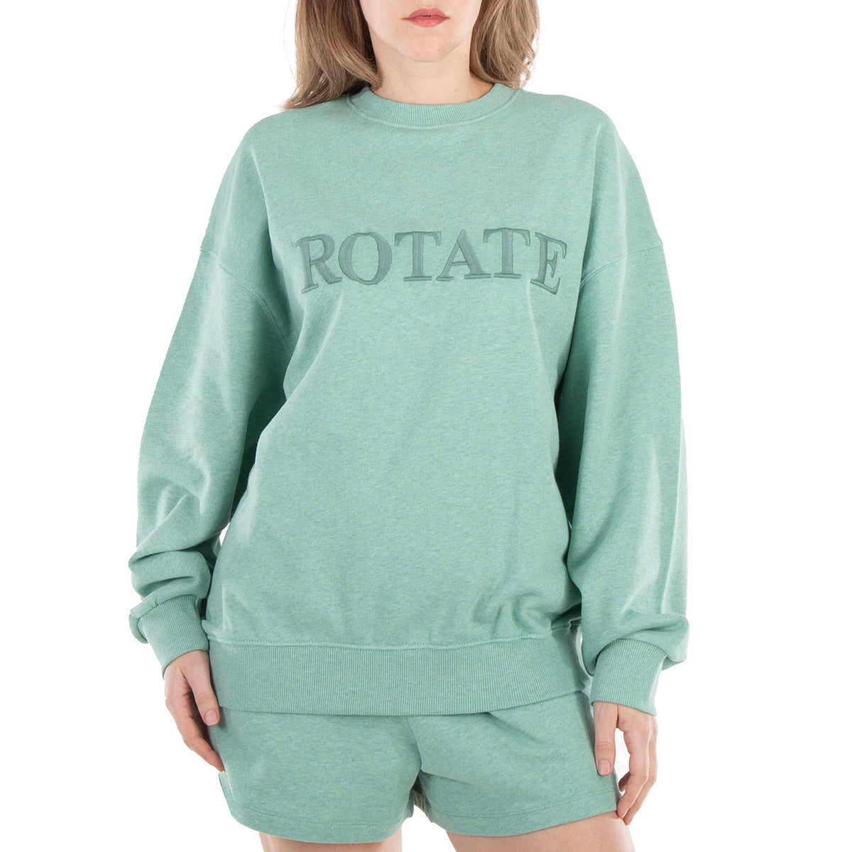 

Повернуть Женская Гранит Зеленая С вышитым логотипом Толстовка Rotate