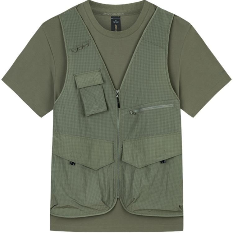 

Футболка Anta мужская Капучино Зелёный, Зелёный Киви