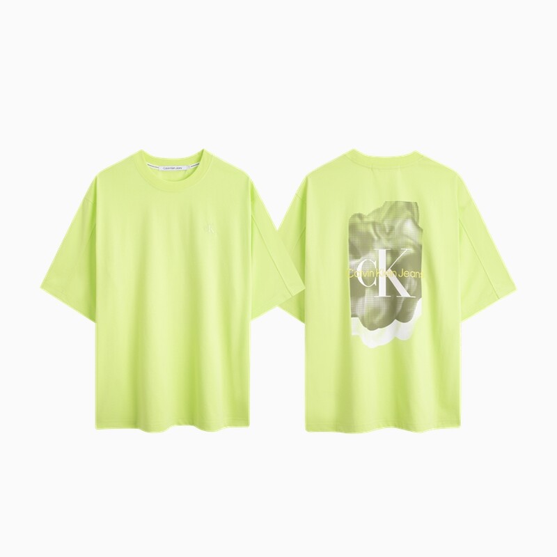 

Футболка мужская Calvin Klein Jeans с короткими рукавами и принтом, зеленый