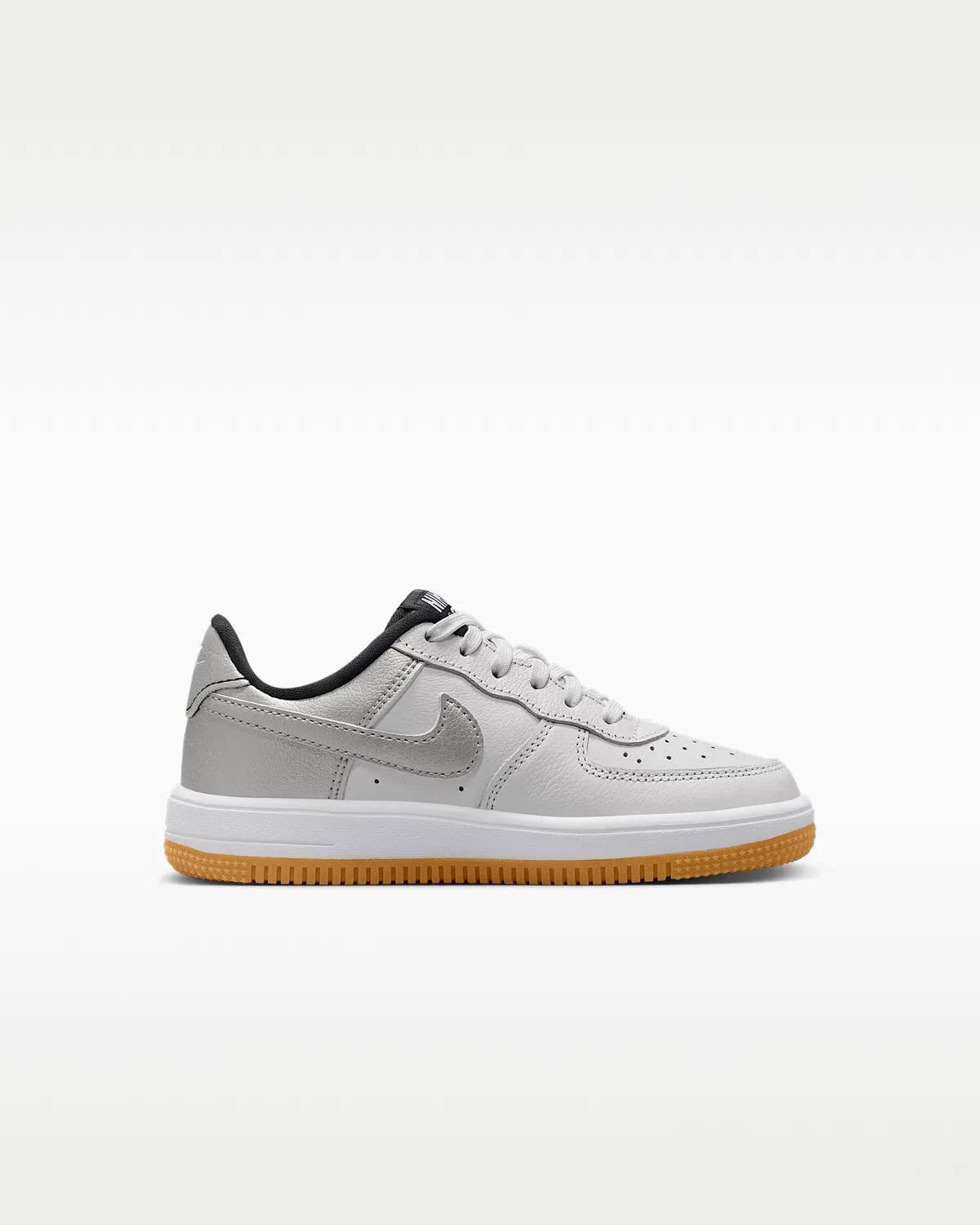 Детские кроссовки Nike Force 1 Low LV8 5, Summit White/White/Metallic Silver/Black — фото 3