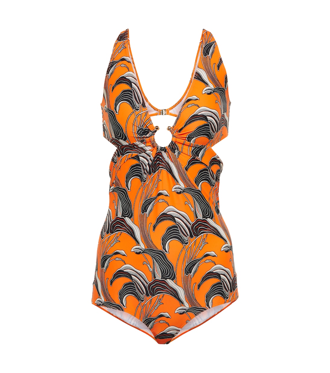 

Купальник с цветочным вырезом Rabanne, Pastel Orange Lily Flower