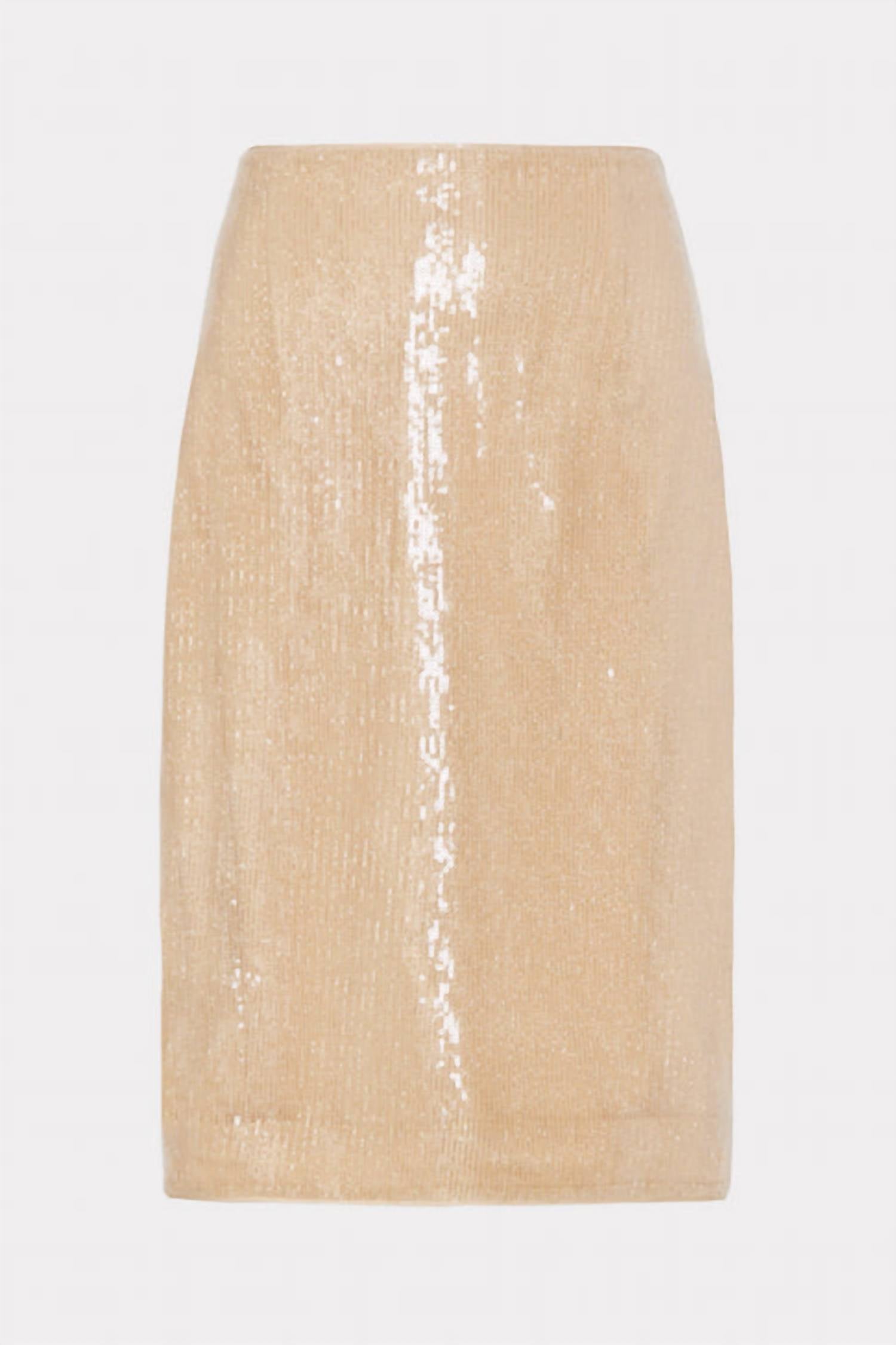 

Юбка Adley Sequin в золоте MILLY, золотой