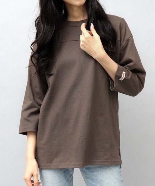 

Футболка для американского футбола с рукавами 3/4, стандартного кроя, плотность ткани 215 г, из американского хлопка Goodwear, коричневый