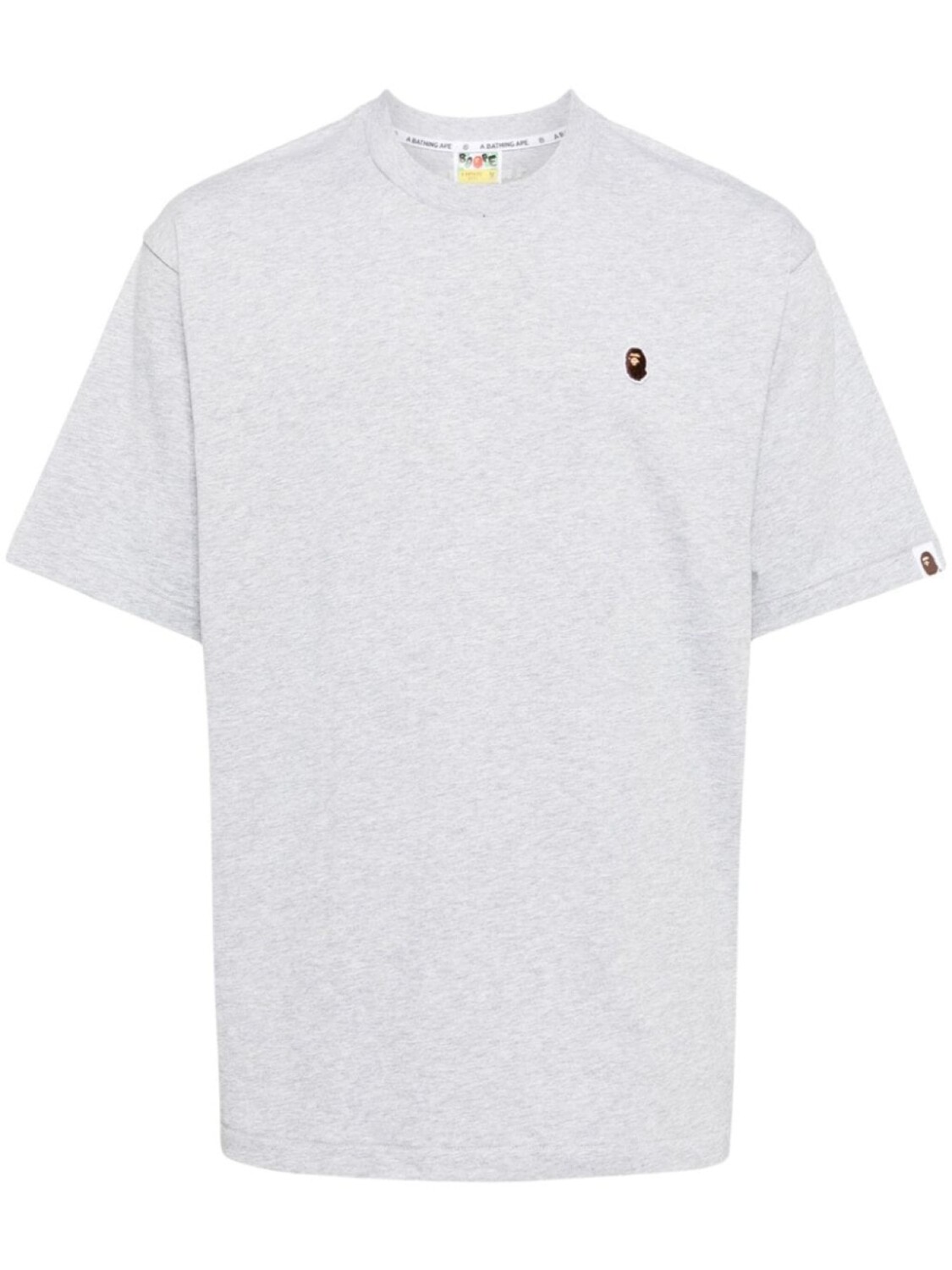 

A BATHING APE футболка с логотипом, серый