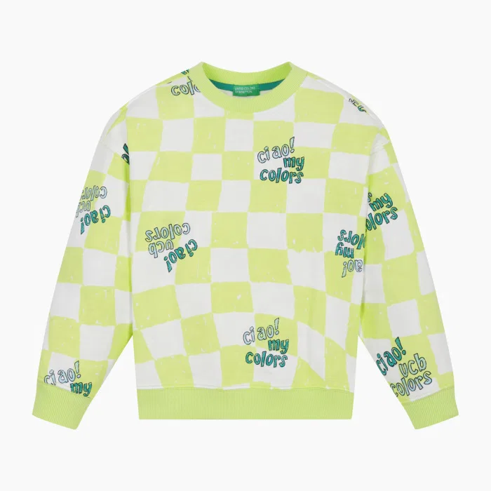 Детский свитшот Checky Checky от Benetton Kids