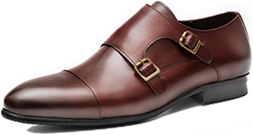 

Банкетные свадебные туфли, мужские монк-обувь, офисные деловые кожаные туфли с пряжкой, коровья кожа, черные-37 Banquet